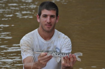 Devin Bloom, a Ph.D. candidate in evolutionary biology at the University of Toronto Scarborough, thought to use Facebook to help complete an ichthyological survey of Guyana's Cuyuni River.