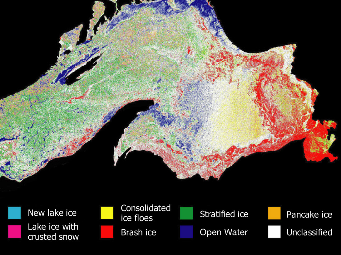 Great Lakes Ice Map