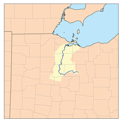 Sandusky river map