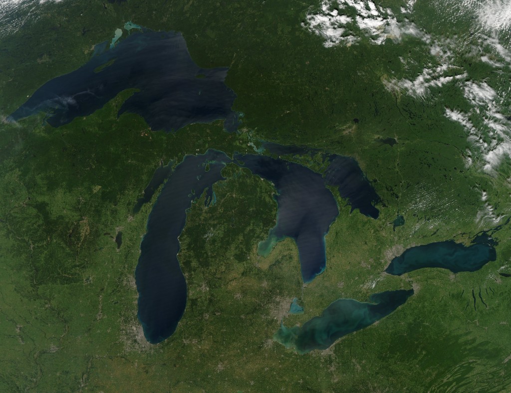 great lakes water levels