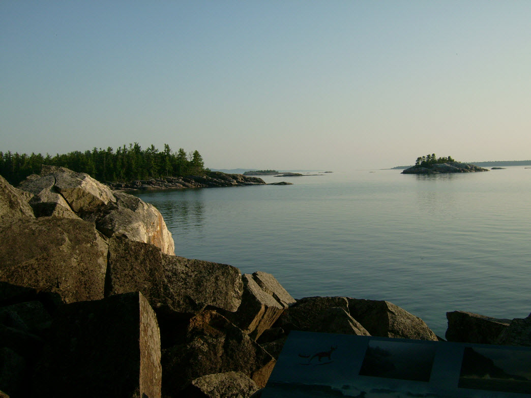 Lake superior agawa rock