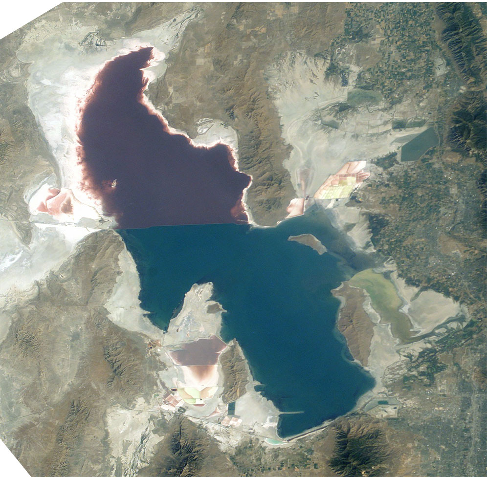 shrinking great salt lake