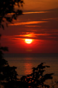 Sunset over southern Lake Huron 