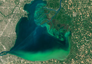 Algae Boom in Lake Erie that could have led to hypoxic conditions
