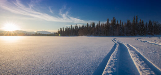 Ice Lake in Ruka, Finnland