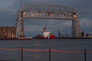 USCGC Mackinaw Entering Duluth Harbor