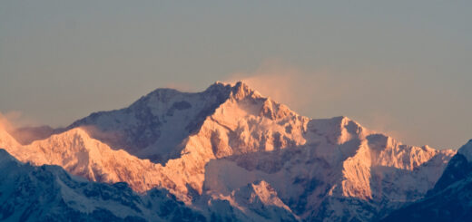 Kangchenjunga, Himalayas at sunrise.