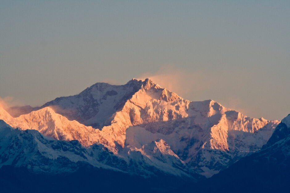 Kangchenjunga, Himalayas at sunrise.
