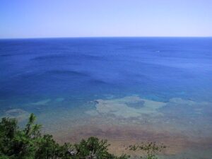 Lake Huron, photo taken facing east from Mackinac Island