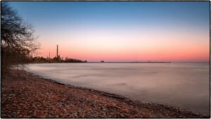 Atardecer en el lago Ontario 